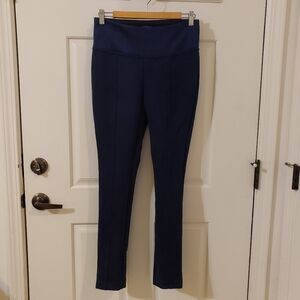 Andrew Marc  Womens Lightweight Faux Suede Pull on Pant  Navy size XS